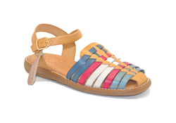 ALMAGRO SANDALO MINORCHINA IN PELLE VAQUETILLA COMBI TRIGAL